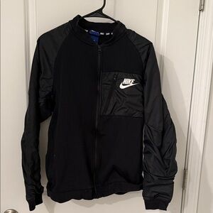Nike Black Lightweight Full-Zip bomber Jacket